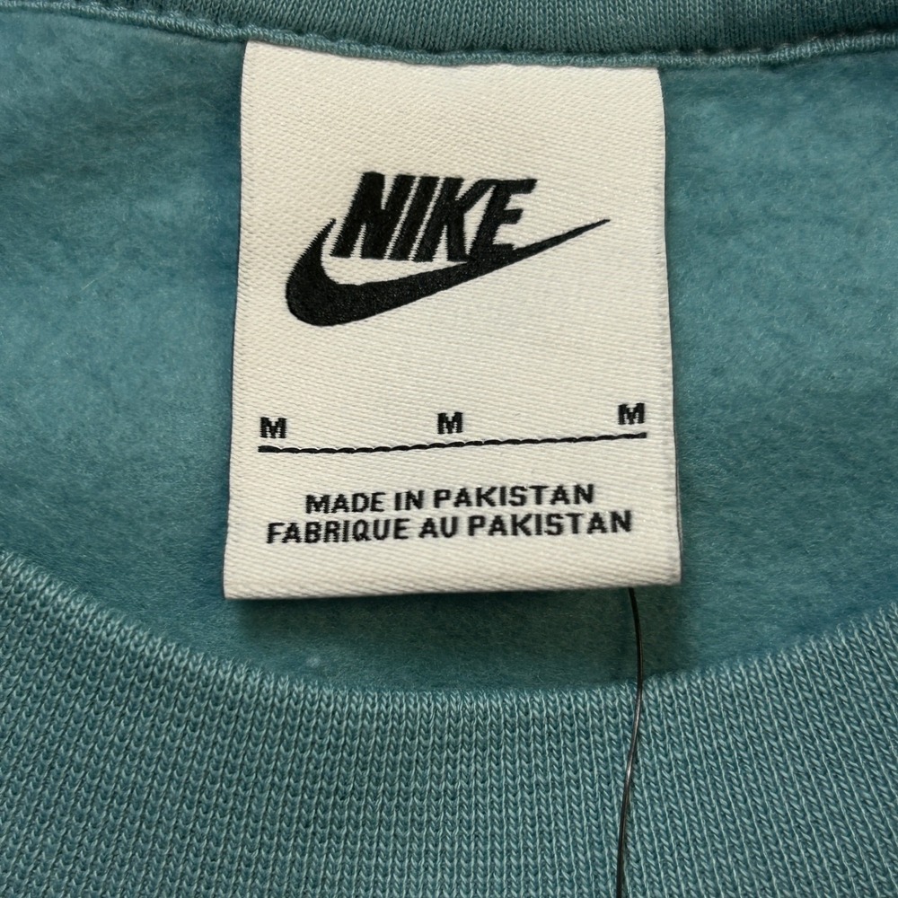 Nike Sportswear Crewneck Sweatshirt HJ2173-464 Teal Blue Mens Size M - Picture 4 of 9